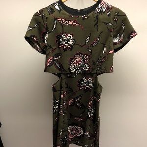 Mini dress with cutouts